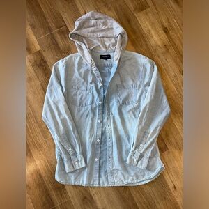 PacSun Hooded Button-Up Shirt